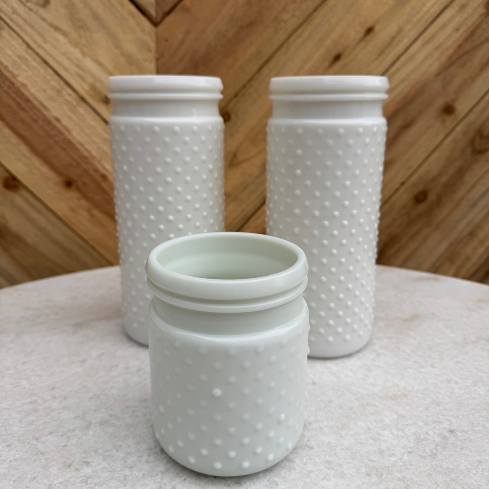 Milk Glass Vases | Set of 3